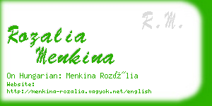 rozalia menkina business card